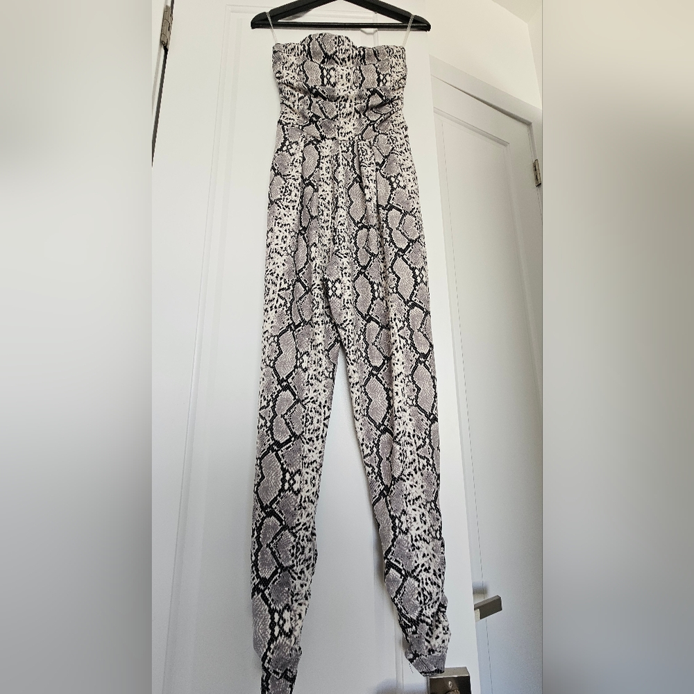 Stylish Snake Print Jumpsuit